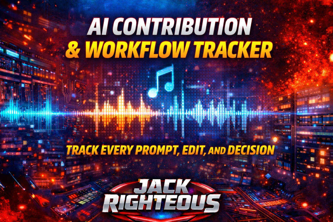 AI contribution and workflow tracker for documenting prompts, revisions and human decisions in music production