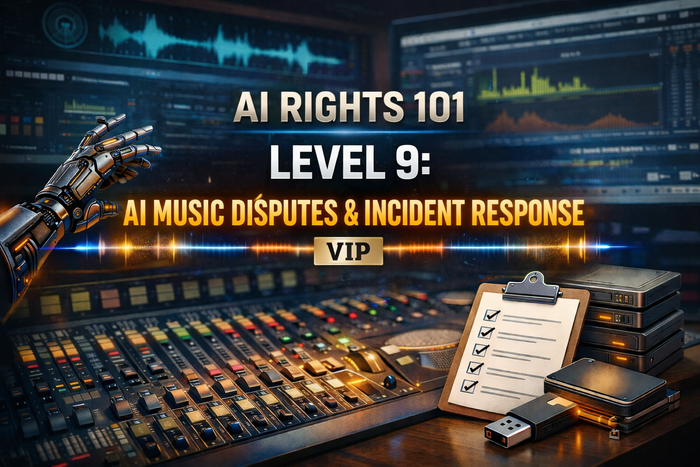 Level 9 AI music incident response kit for handling disputes, platform issues, evidence and recovery decisions