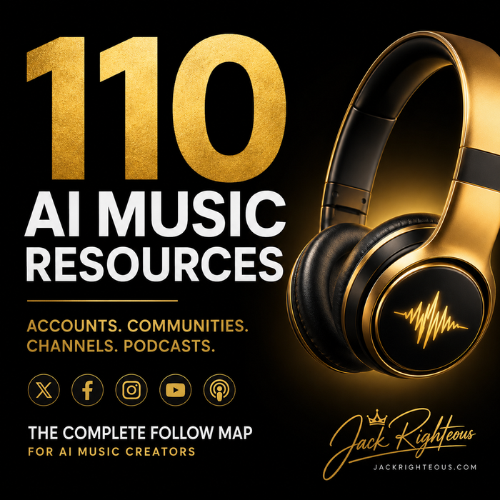 Guide to 110 AI music accounts, communities, channels and podcasts useful to independent creators