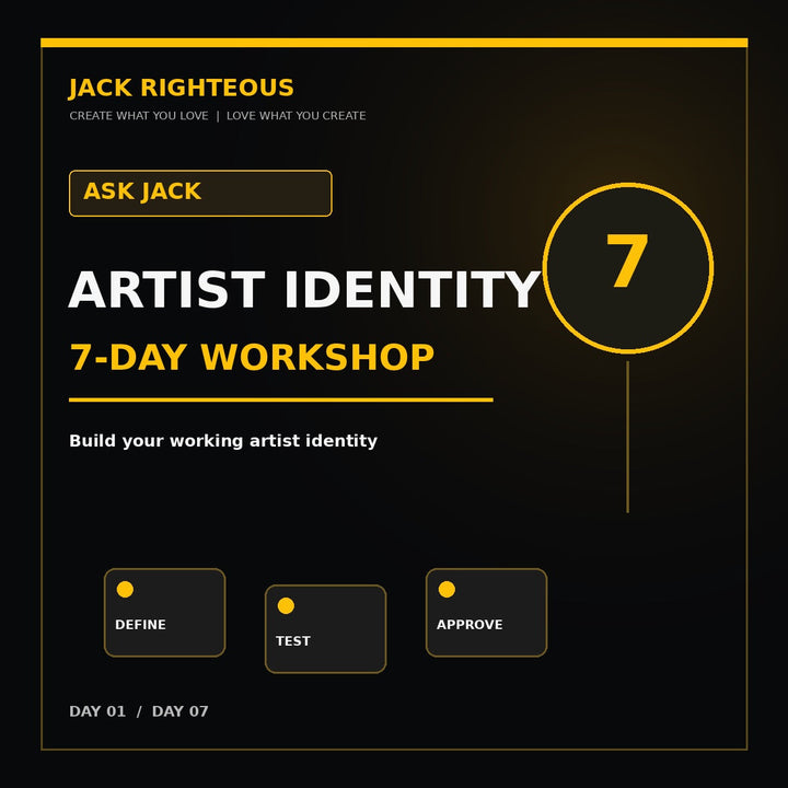 Ask Jack Artist Identity seven-day guided workshop cover