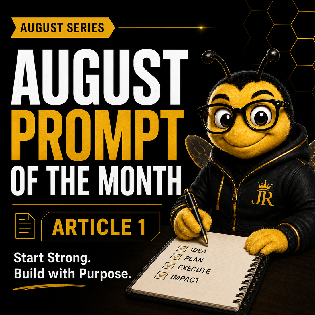 Bee Righteous defines one August creator project, its finish standard, scope boundaries, and intended outcome.