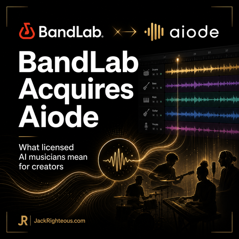 BandLab acquisition of Aiode explained for creators following licensed AI musicians and music-generation tools