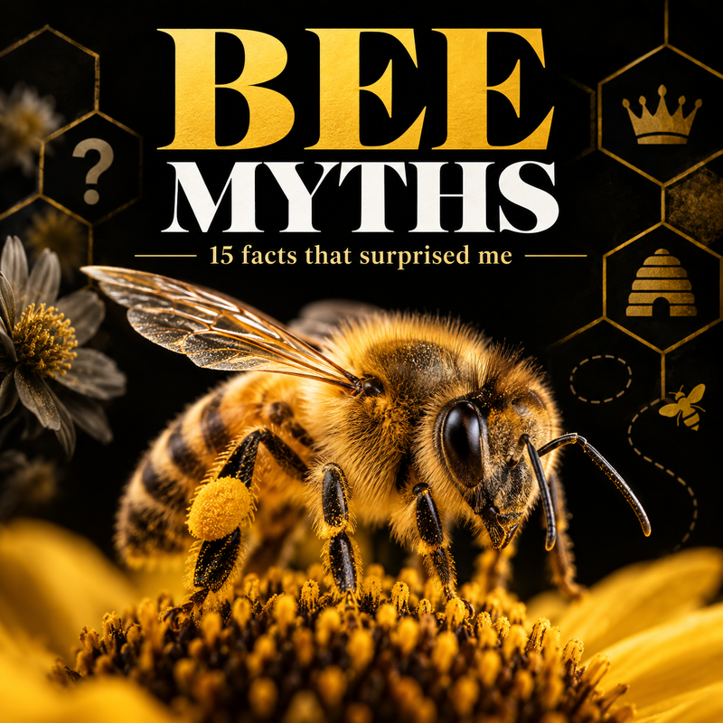 Bee myths cover exploring surprising facts about honey bees, native bees and common misconceptions
