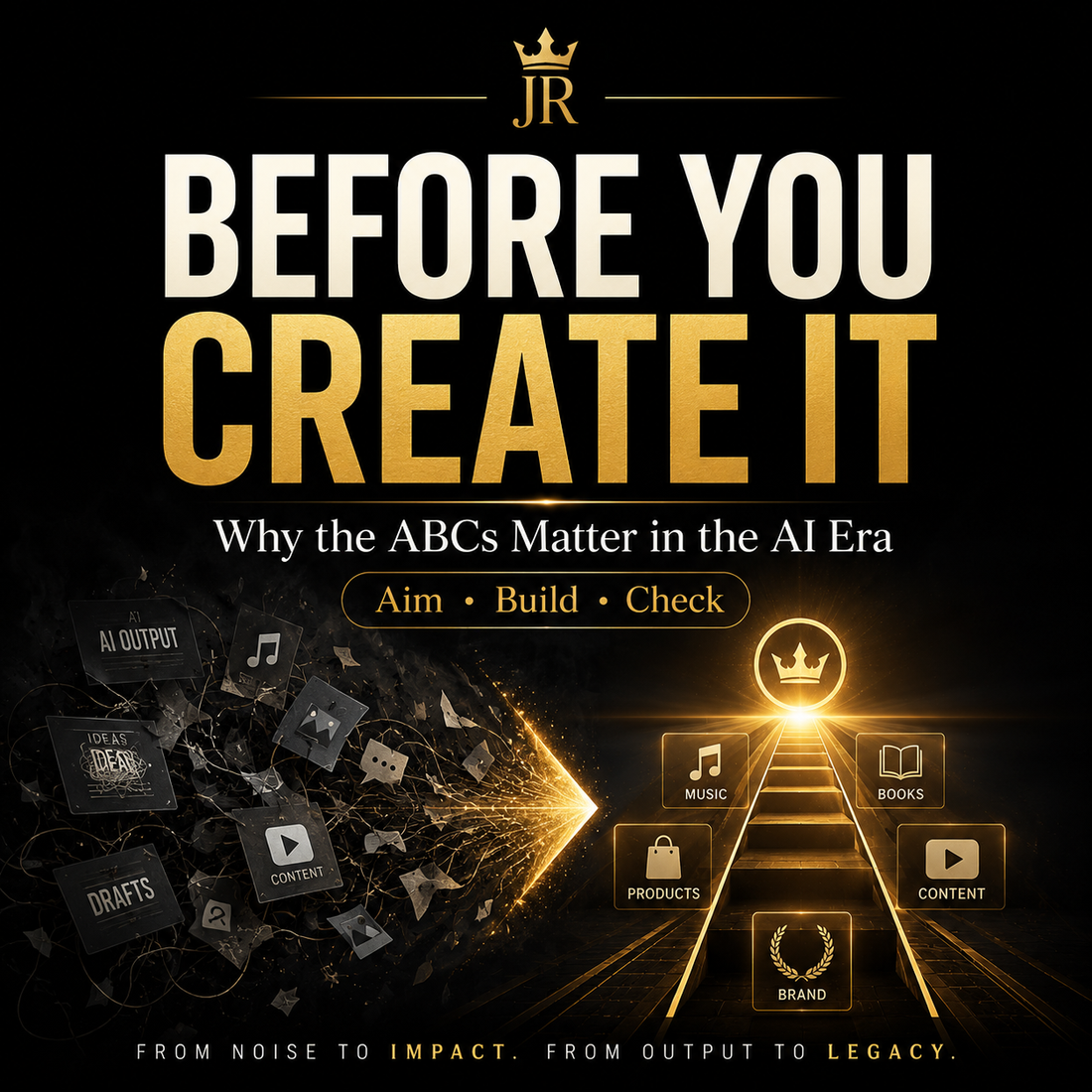 Before You Create It guide introducing the ABCs creators should clarify before building an AI-assisted project