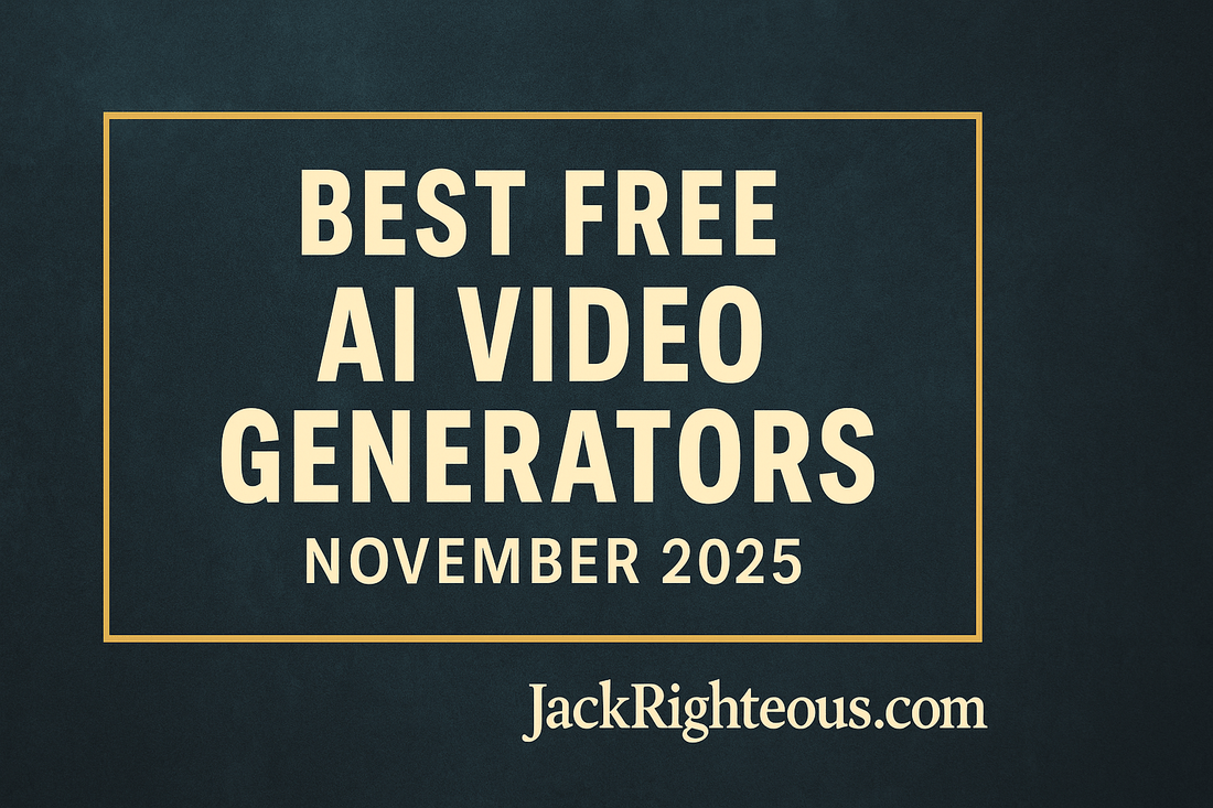 Best Free AI Video Generators (November 2025 Guide) - Jack Righteous