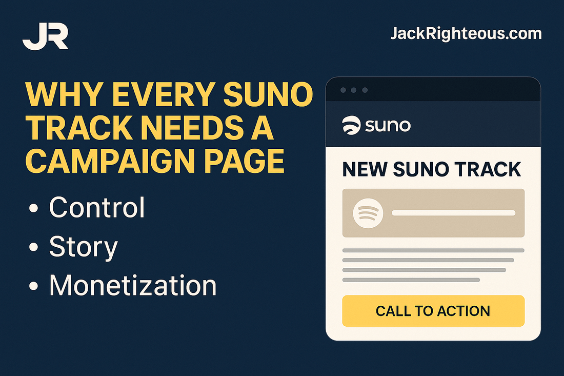 Campaign Page Strategy for Suno AI Music Creators - Jack Righteous