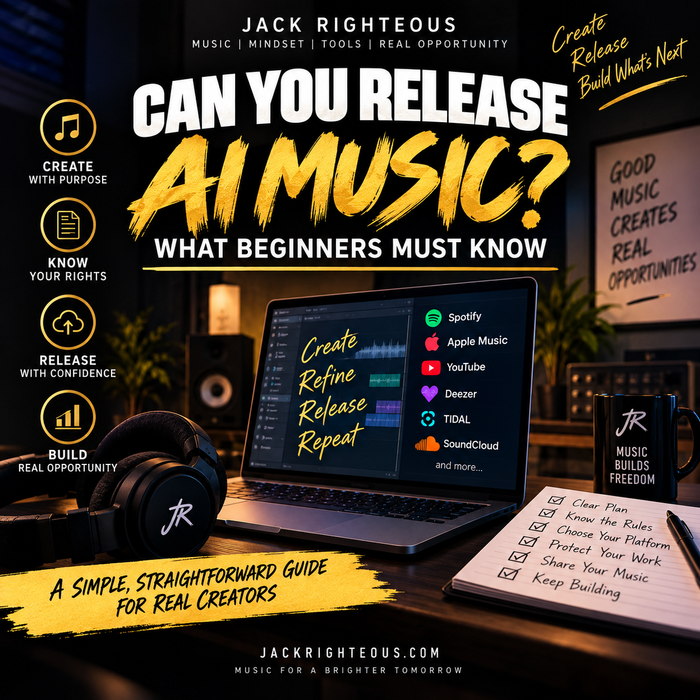 Can You Release AI Music? Beginner rights, distribution and monetization guide by Jack Righteous