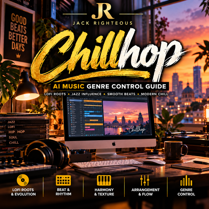 Chillhop Genre Intelligence for AI music creators — lo-fi roots, jazz influence, smooth beats, harmony, arrangement and genre control