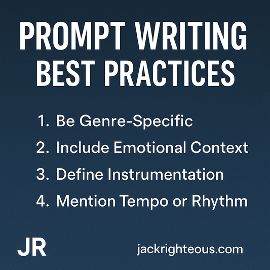 Crafting Effective 120-Character Music Prompts in Suno AI - Jack Righteous