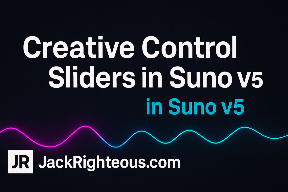 Creative Control Sliders in Suno v5 - Jack Righteous