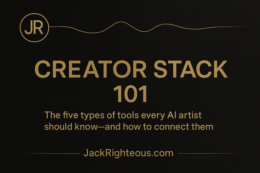 Creator Stack 101 — The Five Types of Tools Every AI Artist Should Know (and How to Connect Them) - Jack Righteous