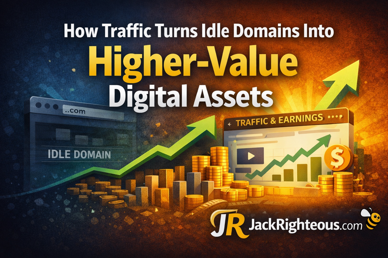 Guide to how audience traffic can turn an idle domain into a more valuable digital asset
