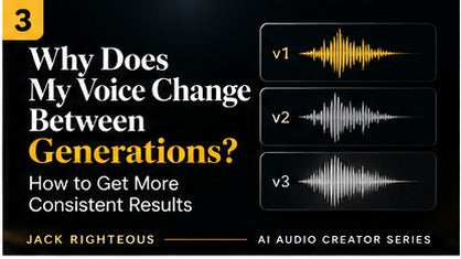 Why does ElevenLabs give a different voice every generation?