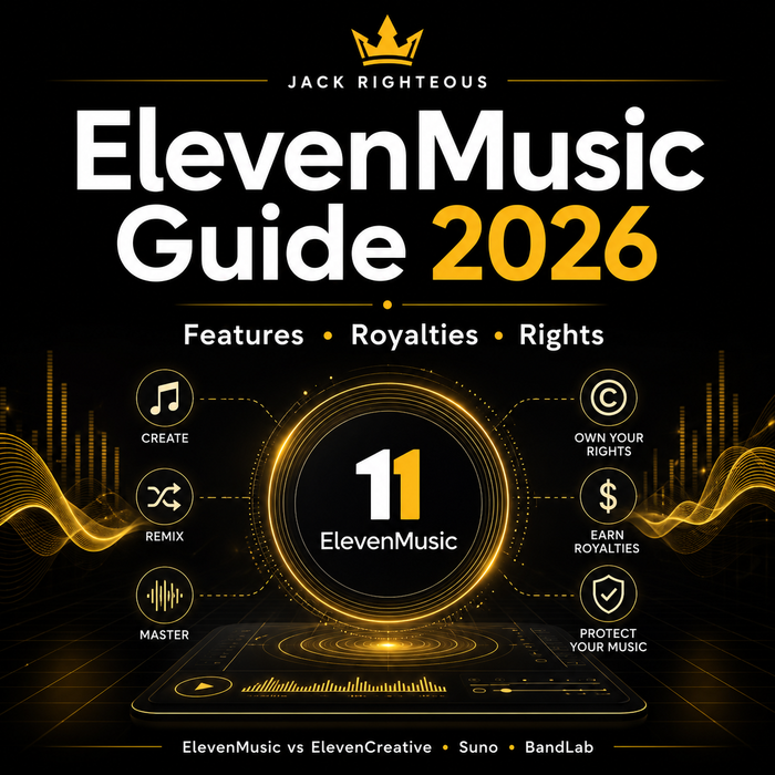 ElevenMusic and ElevenCreative guide covering Music v2, Audio Reference, Finetunes, rights and SynthID