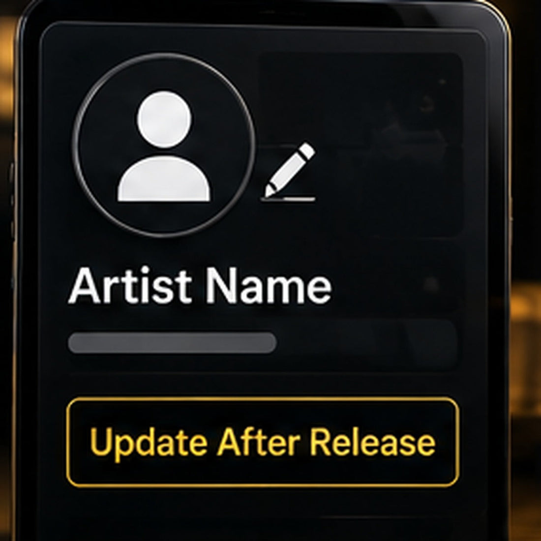 Fix artist name after music is released
