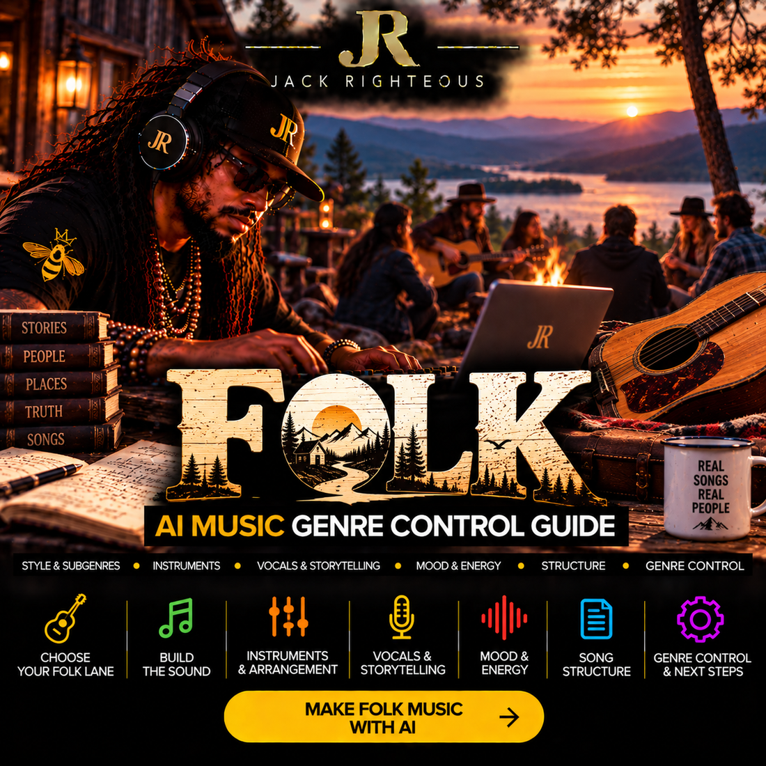 Folk Genre Intelligence for AI music creators — tradition, story, voice, accompaniment, structure and genre control