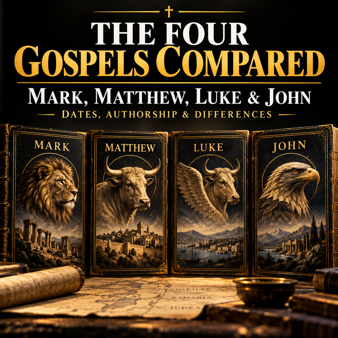 Four Gospels Compared: Dates, Authors & Differences – Jack Righteous