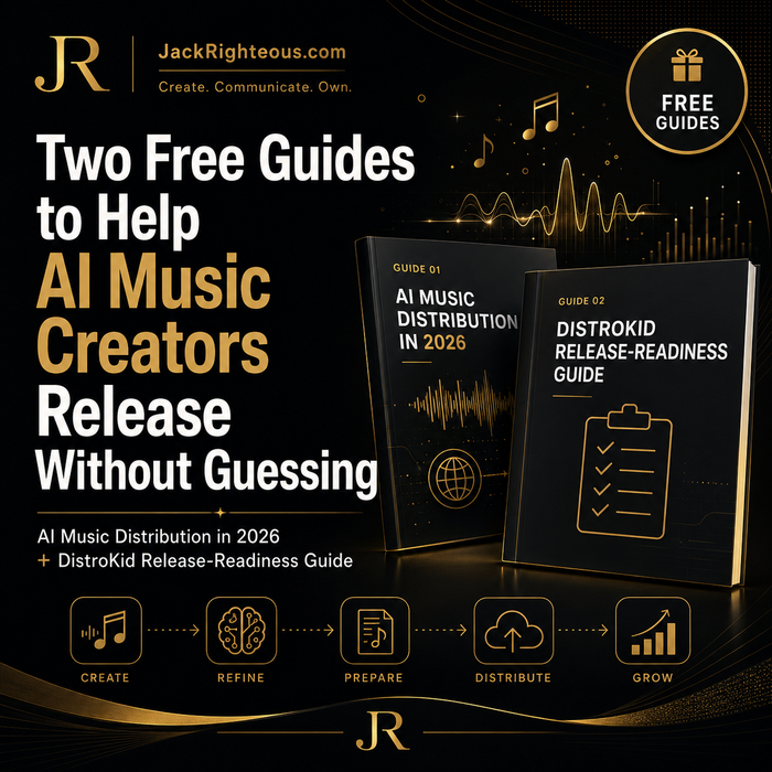 Free AI music distribution and DistroKid guides for preparing, documenting and releasing AI-assisted music
