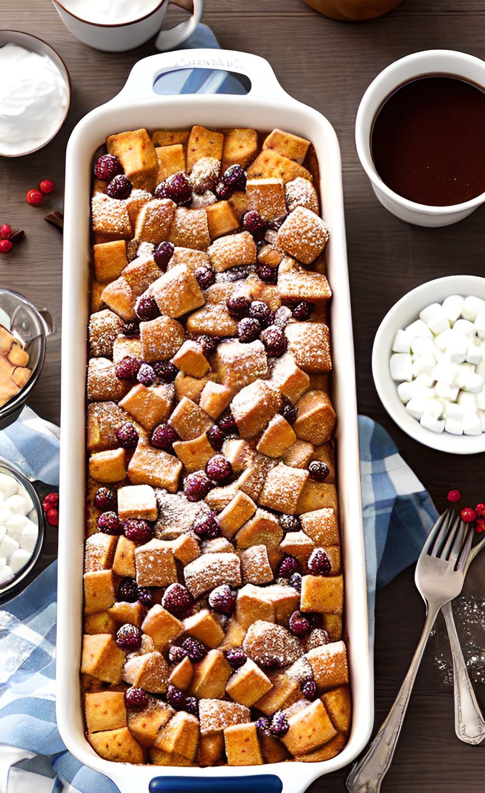 French toast casserole for a low-stress holiday or creator morning