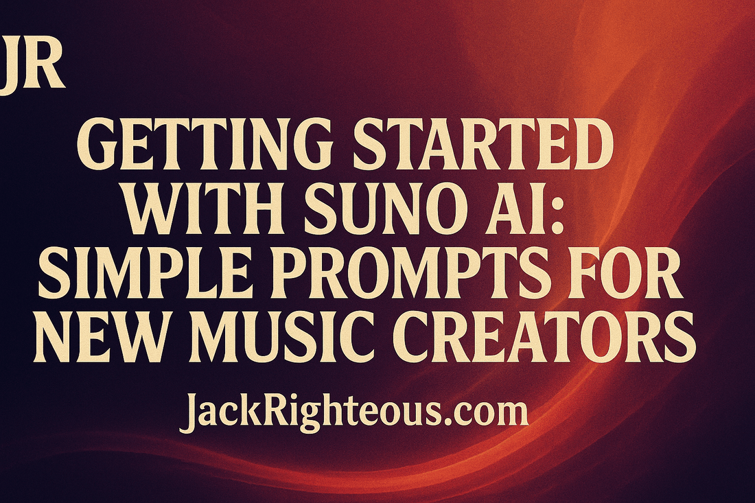 Getting Started with Suno AI: Simple Prompts for New Music Creators - Jack Righteous