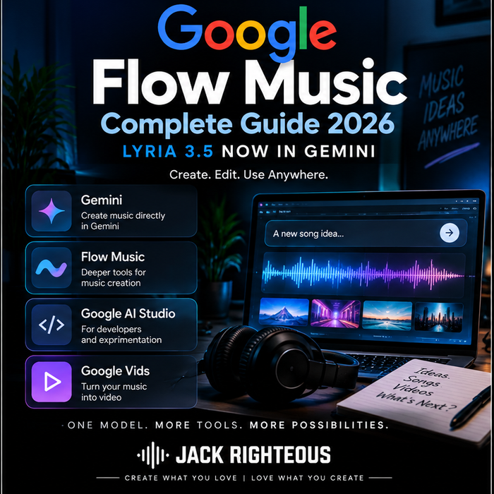 Google Flow Music Complete Guide 2026 — Lyria 3.5 in Gemini, Jack Righteous