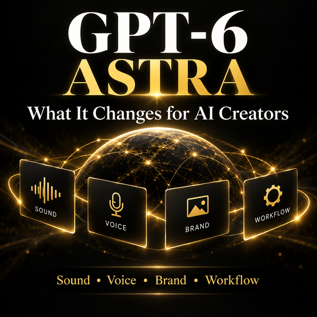 GPT-6 Astra for AI creators covering sound, voice, brand, and workflow