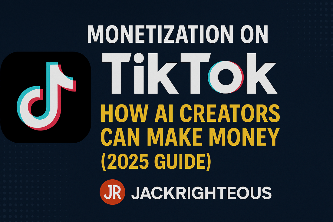 How AI Creators Make Money on TikTok (2025 Guide) - Jack Righteous