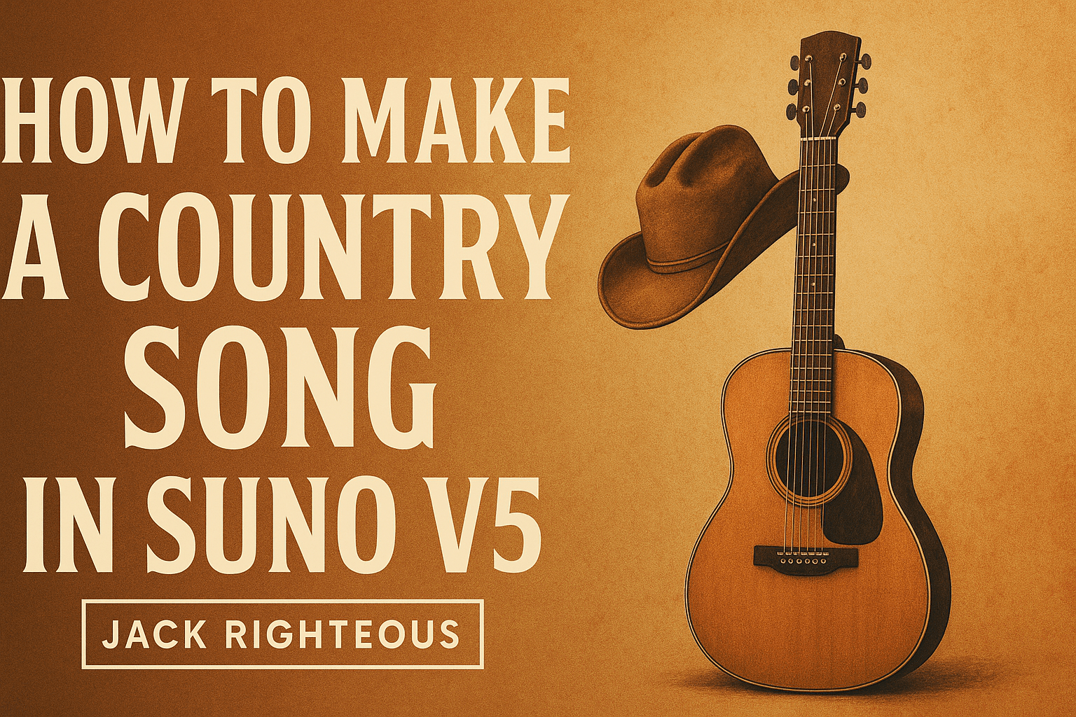 How to Make a Country Song in Suno V5 – Jack Righteous