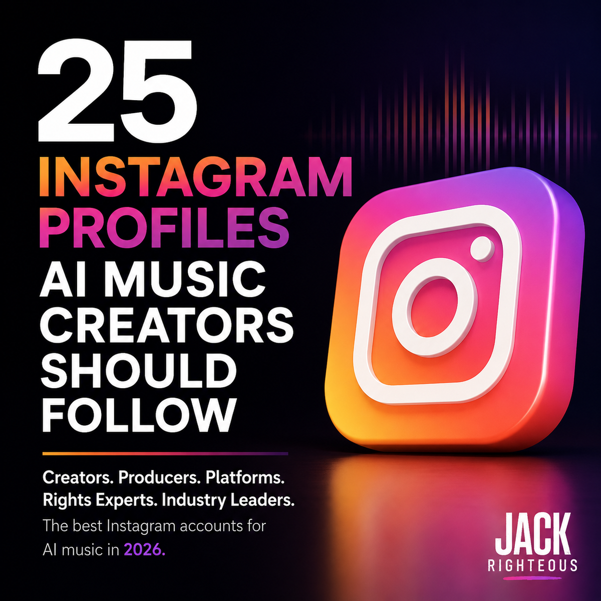 Guide to 25 Instagram profiles AI music creators should follow for creative, platform and industry signals