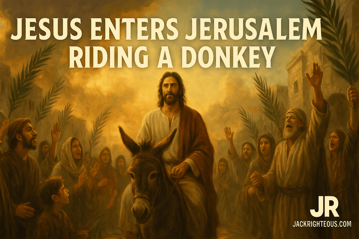 Jesus Enters Jerusalem: Donkey, Zechariah & Palm Sunday – Jack Righteous
