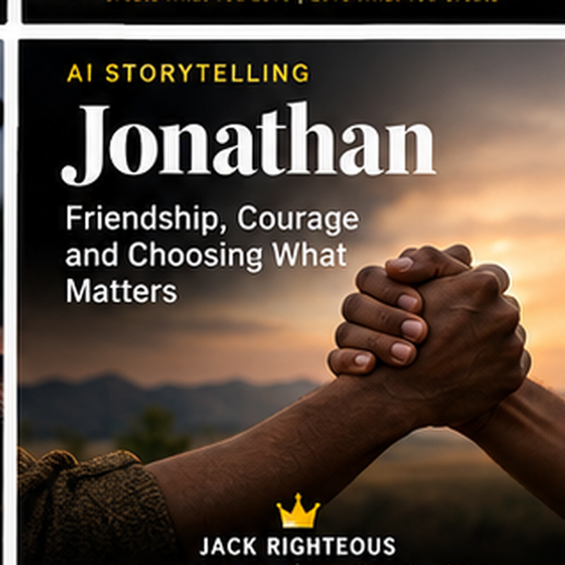Jonathan AI storytelling case study cover about friendship loyalty and meaningful choices