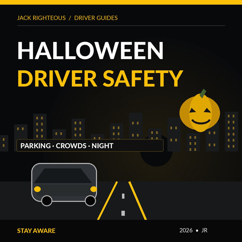 Jack Righteous 2026 Halloween Uber driver guide cover: uber eats halloween safety