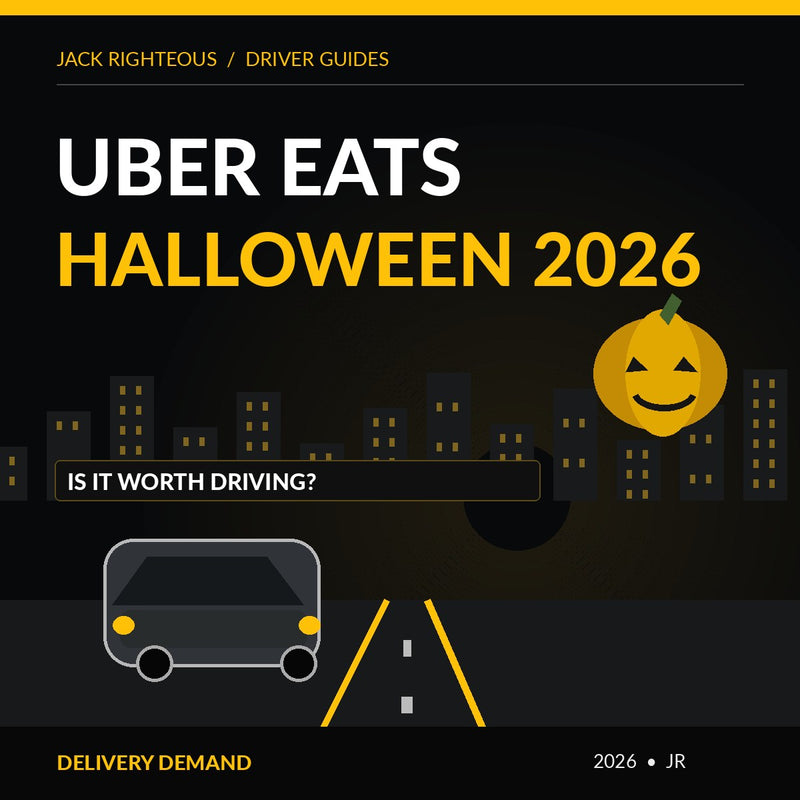 Jack Righteous 2026 Halloween Uber driver guide cover: uber eats halloween worth it