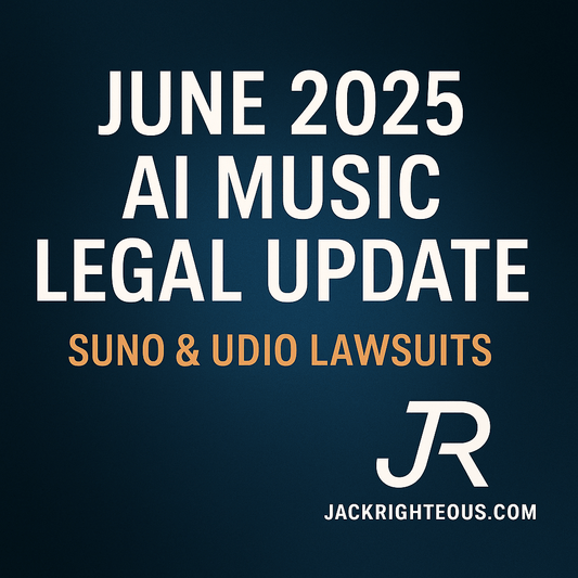 June 2025 AI Music Legal Update: Suno & Udio Lawsuits - Jack Righteous