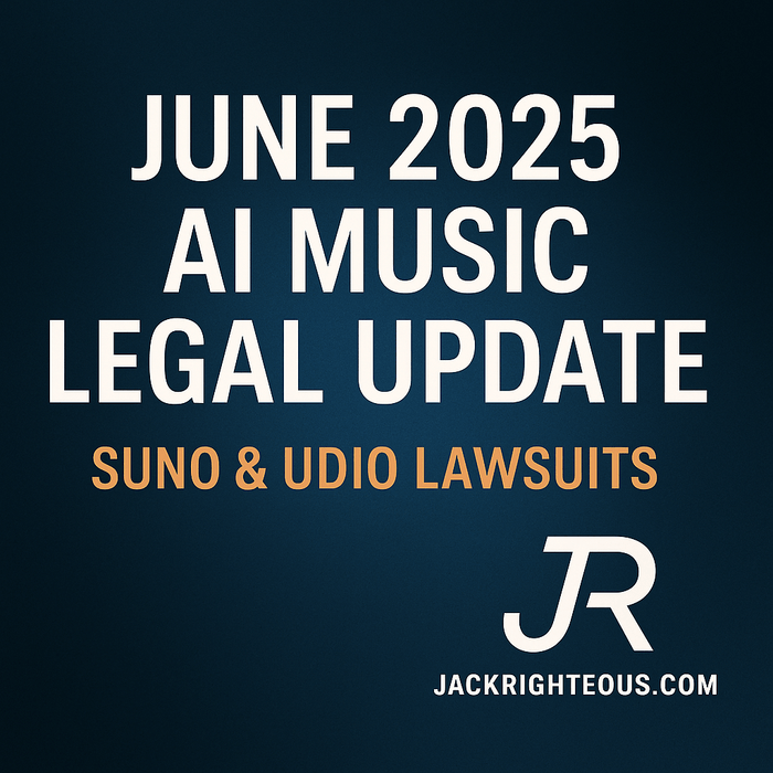 June 2025 AI Music Legal Update: Suno & Udio Lawsuits - Jack Righteous