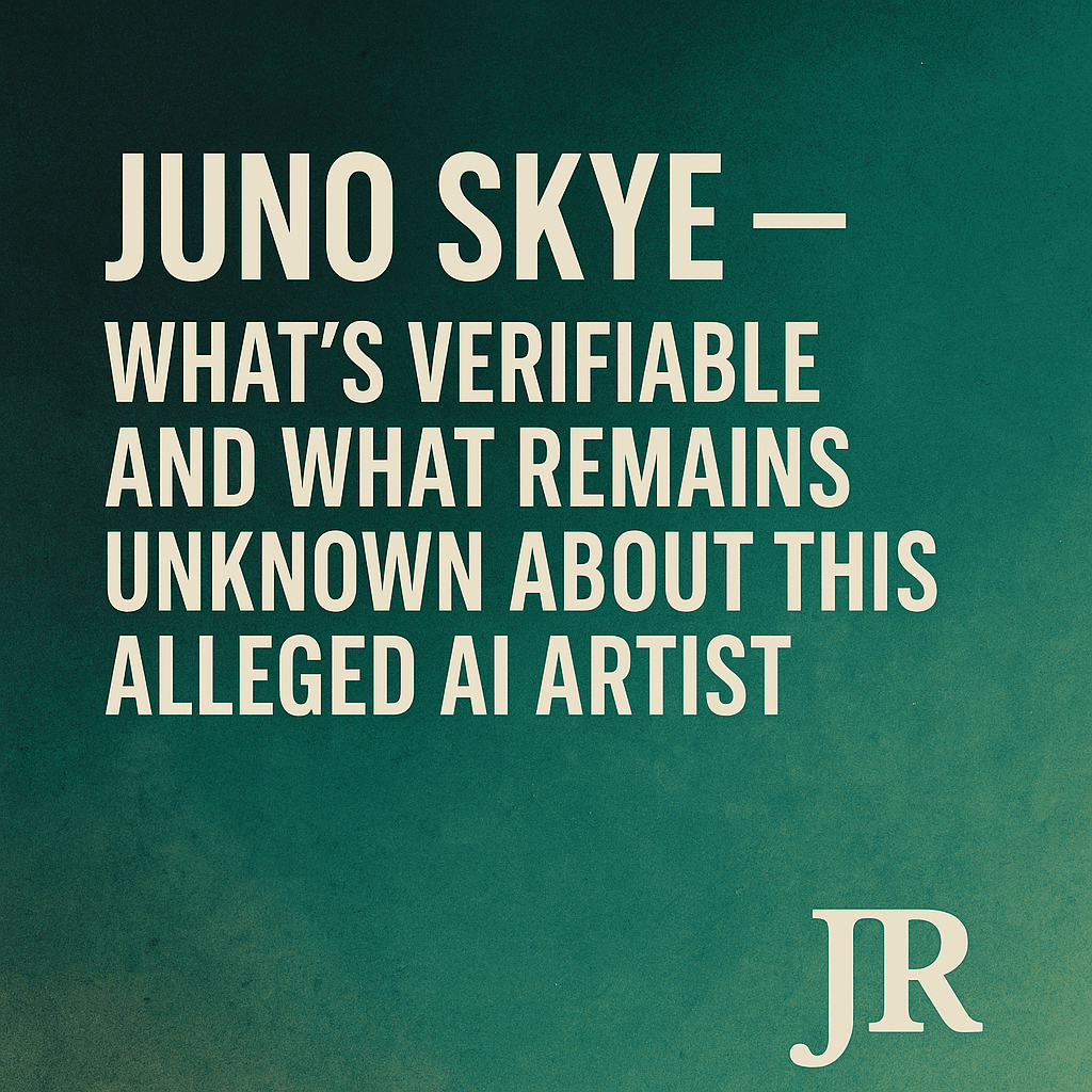 Juno Skye — Verifying the Truth Behind This AI Artist Claim - Jack Righteous