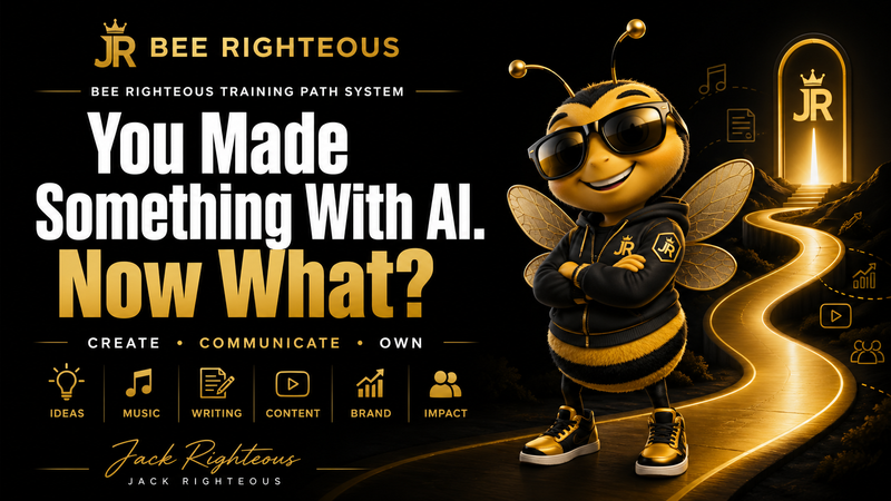 Bee Righteous guide for deciding what to do next after making something with AI