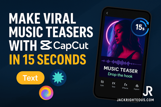Make Viral Music Teasers with CapCut in 15 Seconds - Jack Righteous