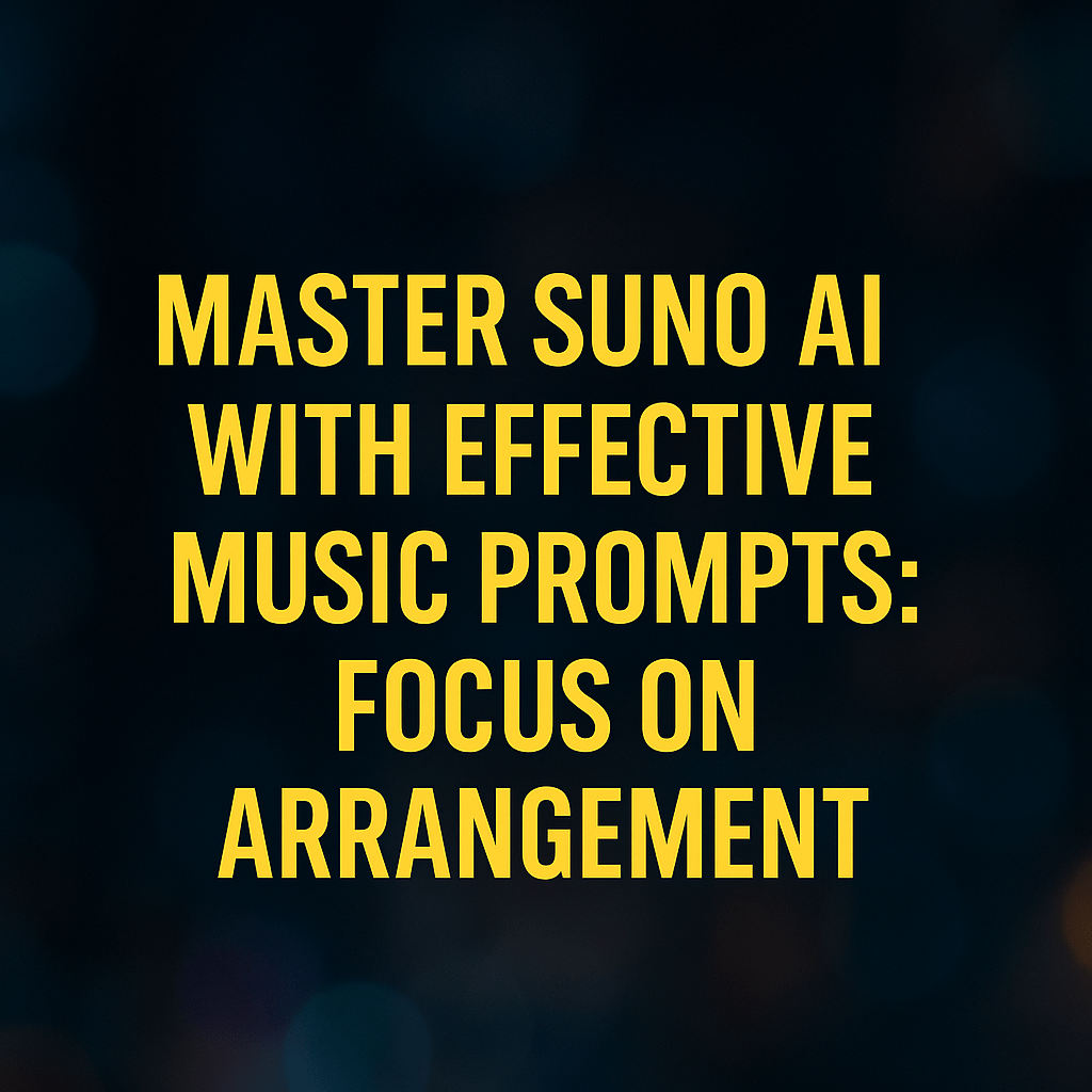Master Suno AI with Effective Music Prompts: Focus on Arrangement - Jack Righteous