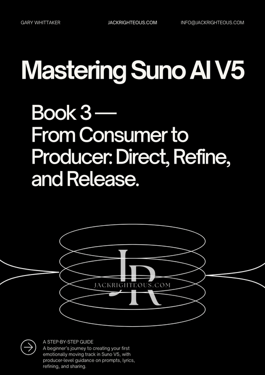 Mastering Suno V5 Book 3 — From Consumer to Producer - Jack Righteous