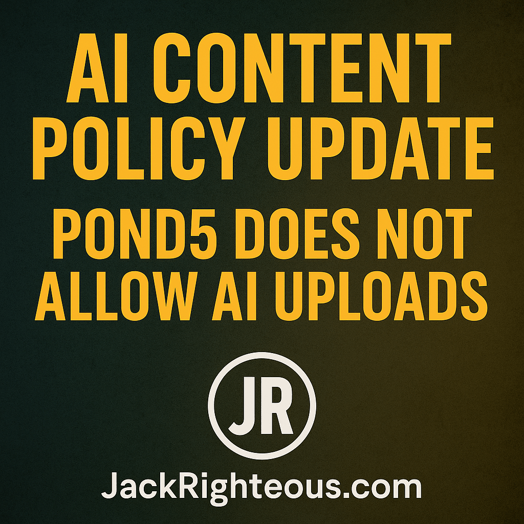 Pond5 Bans AI Content: What Creators Must Know - Jack Righteous