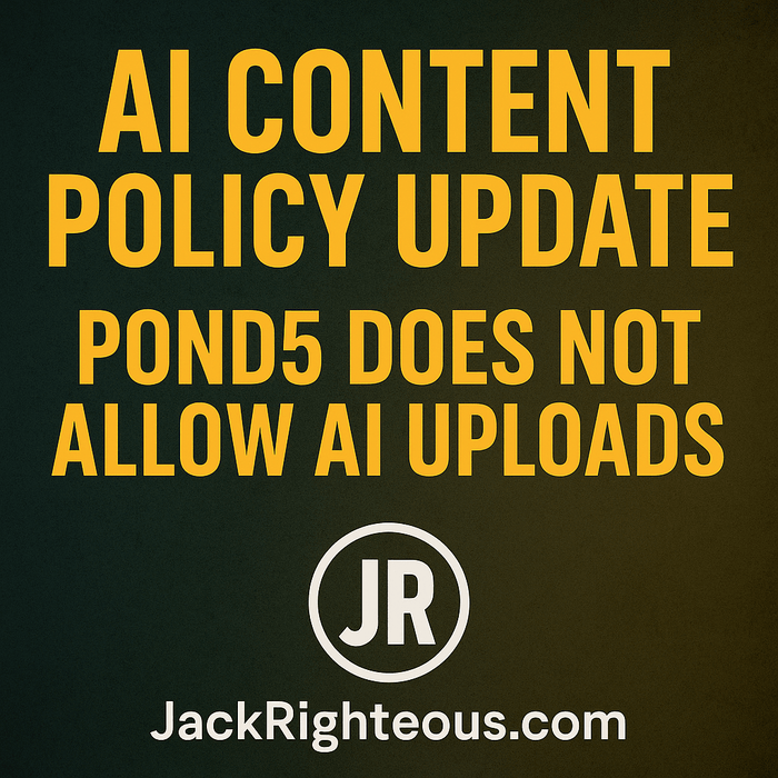 Pond5 Bans AI Content: What Creators Must Know - Jack Righteous