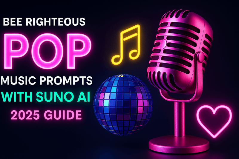 Suno Pop prompts for hooks, vocals and production