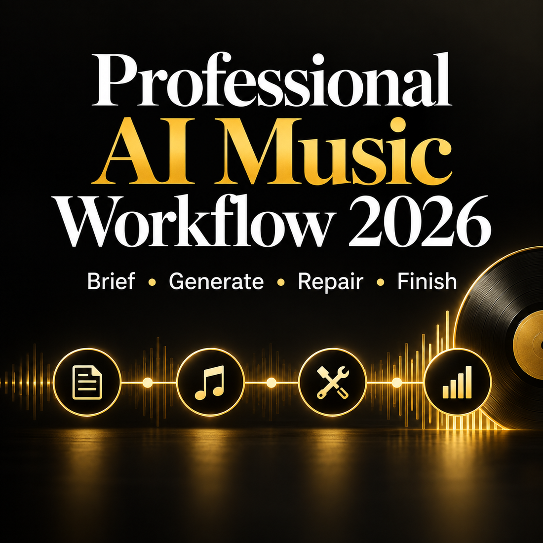 Professional AI Music Workflow 2026 — Brief, Generate, Repair, Finish
