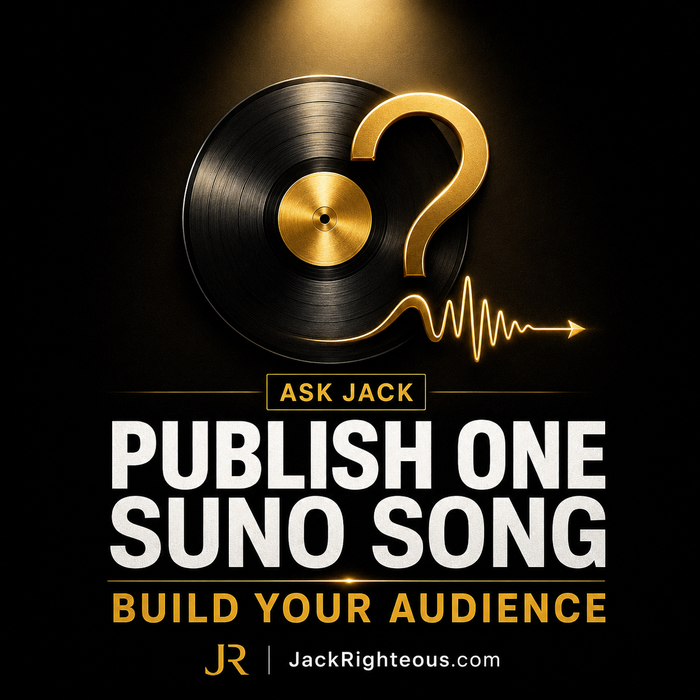 Ask Jack guide for publishing one Suno song and using the release to start building a real audience