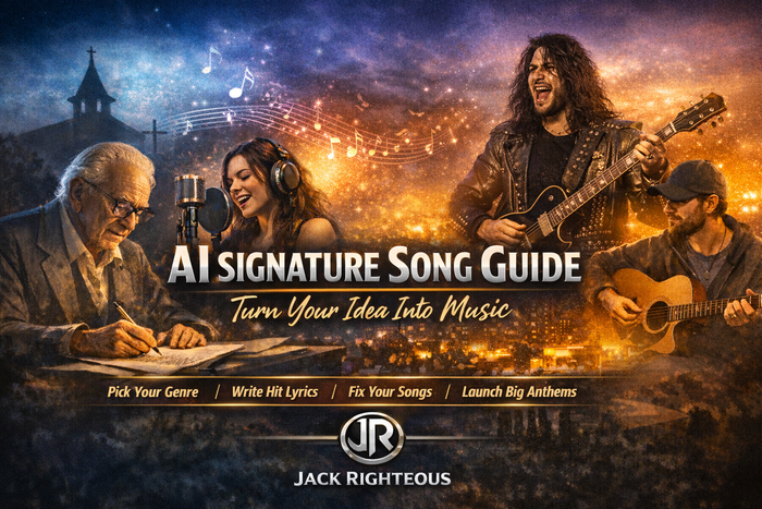 Beginner guide for turning a creator idea into a signature AI-assisted song with clear identity and direction