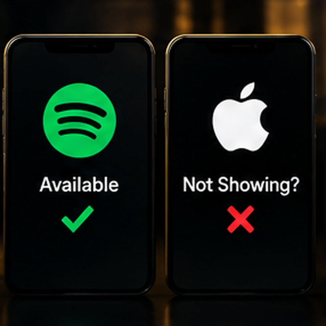 Song live on Spotify but missing from Apple Music