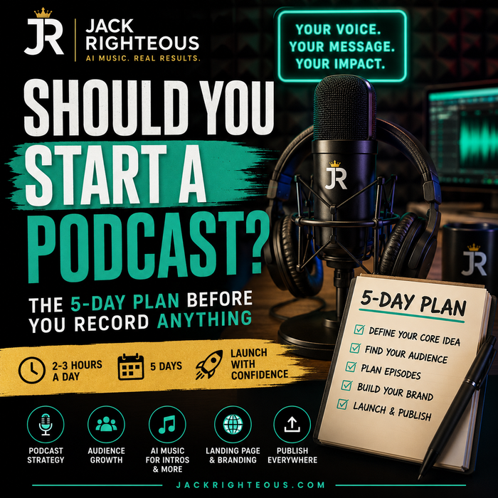 Five-day beginner plan for deciding whether to start a podcast in 2026 and preparing a simple launch