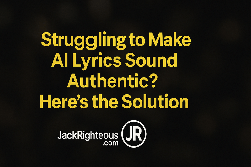 Struggling to Make AI Lyrics Sound Authentic? Here’s the Solution - Jack Righteous