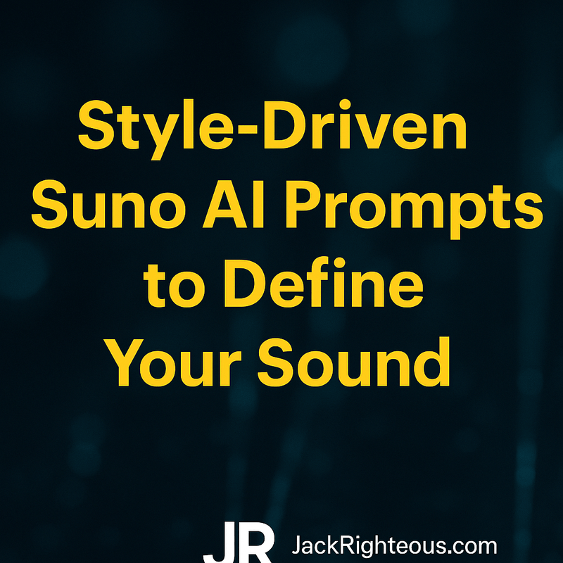 Style-Driven Suno AI Prompts to Define Your Sound - Jack Righteous